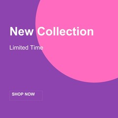 New Collection Social Media Post Template | Editable Vector Design
