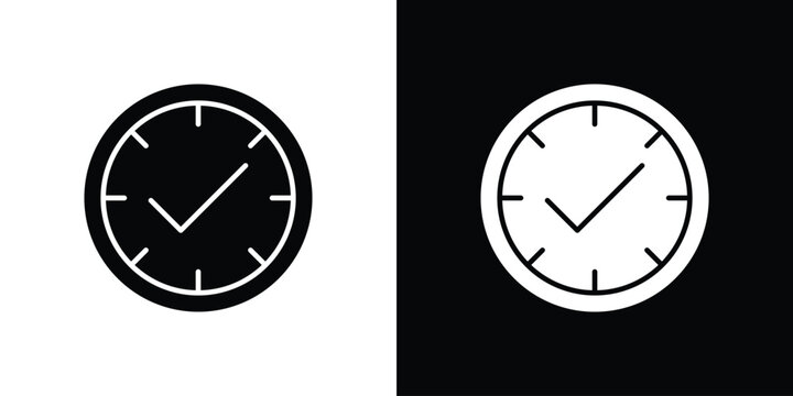 Save time icon symbol for templates, web design and infographics