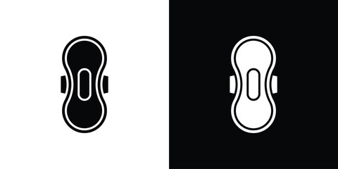 Sanitary pad icon symbol for templates, web design and infographics