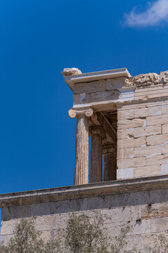 Ionic column detail of the Acropolis of Athens