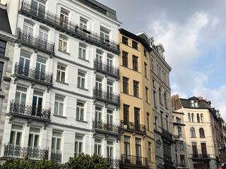 Sch&ouml;ne Altbaufassaden in Br&uuml;ssel	