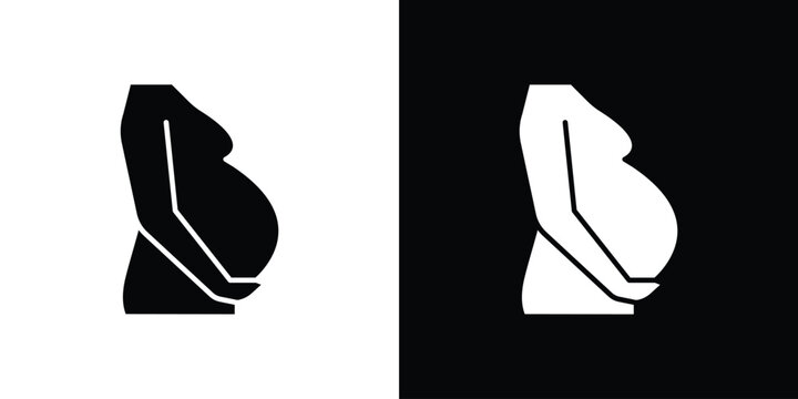 Pregnancy icon symbol for templates, web design and infographics