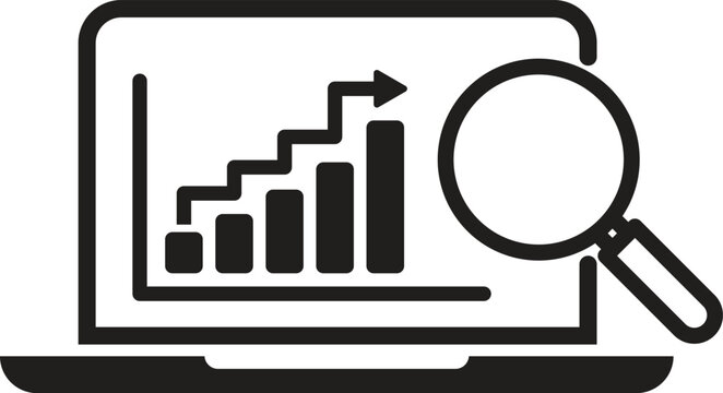 data analysis icon, monitoring vector 
