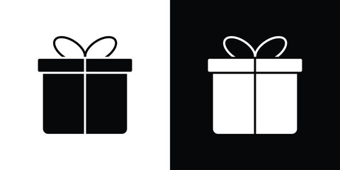 Gift boxes icon symbol for templates, web design and infographics