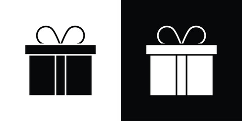 Gift box icon symbol for templates, web design and infographics