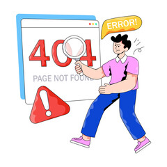 A creative design vector of website error