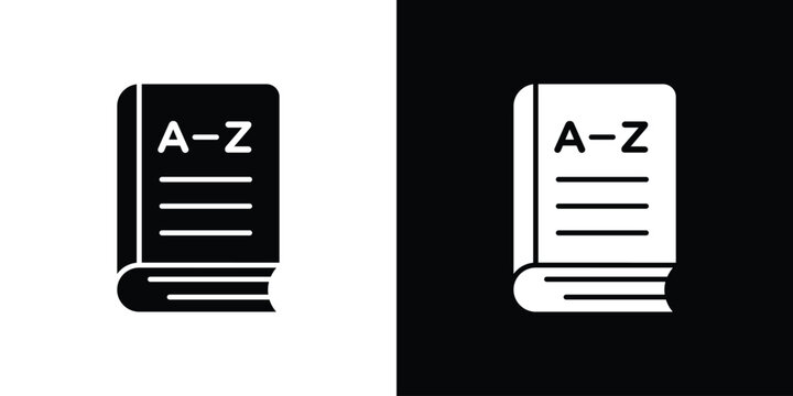 Dictionaries icon symbol for templates, web design and infographics