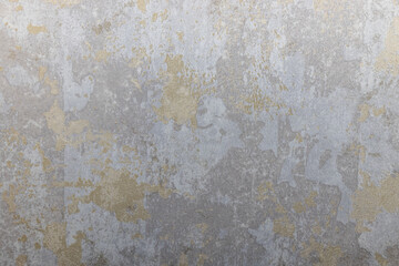 Weathered concrete wall with peeling paint - grunge gray beige abstract texture background