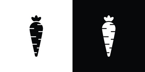 Carrot icon symbol for templates, web design and infographics