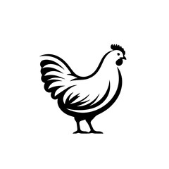 Colorful Hen Vector Illustration – Farmyard Poultry Artwork