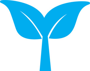 blue eco friendly logo