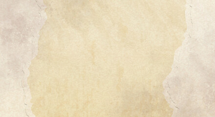 Aged Paper Texture Background with Torn Edges and Light Brown Wash parchment vintage