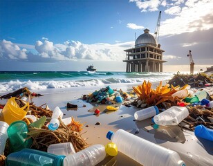 Ocean Plastic Pollution Cleanup High Tech Floating Barriers