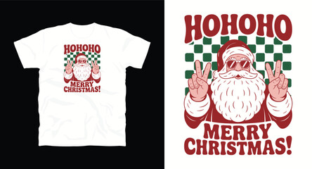Hoho Merry Christmas new typography t shirt vector design print , Christmas t shirt design, tee print, t-shirt design, Christmas Joy, Poster, Gift print
