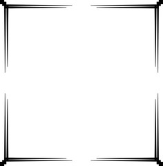 black line corner frame decoration