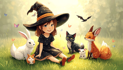 This little witch, her animal friends, and the enchantment of a sunny day make for a truly magical adventure.