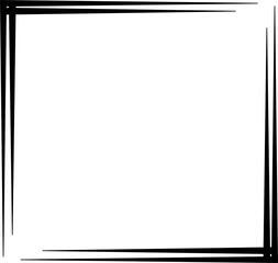 black line corner frame decoration