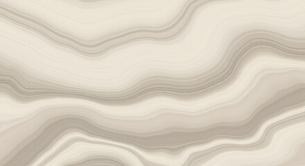 Obraz premium An elegant abstract background featuring smooth, flowing liquid marble patterns in soft neutral shades of beige, cream, and grey.