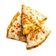 Chicken Quesadilla on transpart background