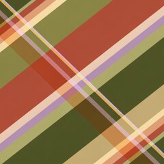 Modern abstract geometric background featuring a colorful plaid-inspired design. Overlapping diagonal stripes in muted, warm earth tones create a sense of visual rhythm