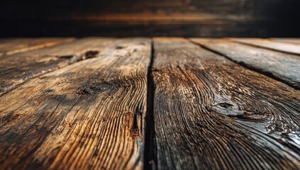 Close-up aged wood planks