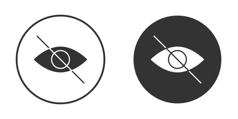 Sensitive content icon or Logo. Flat Style vector EPS.