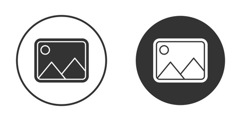 Picture icon or Logo. Flat Style vector EPS.