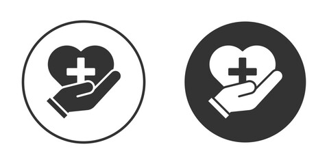 Obraz premium Medical support icon or Logo. Flat Style vector EPS.