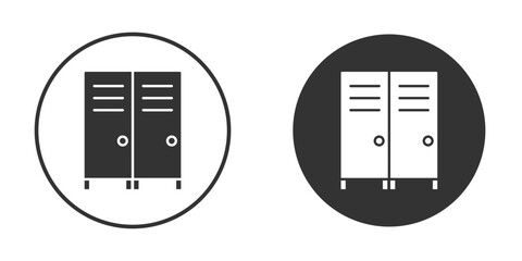 Locker icon or Logo. Flat Style vector EPS.
