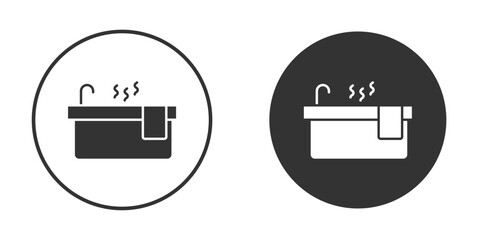 Jacuzzi icon or Logo. Flat Style vector EPS.