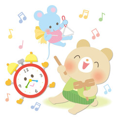 シンコペイテッドクロックの曲をイメージしたイラスト