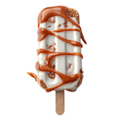 Milky Ice Cream Bar on transpart background