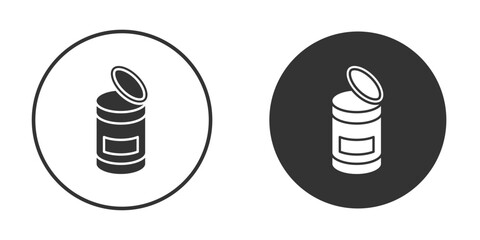 Canned food icon or Logo. Flat Style vector EPS.