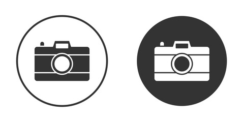 Camera icon or Logo. Flat Style vector EPS.