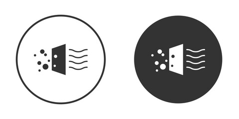 Air purification icon or Logo. Flat Style vector EPS.