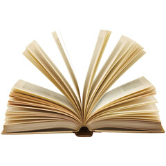 Fototapeta premium Isolated open book with bookmarks transparent