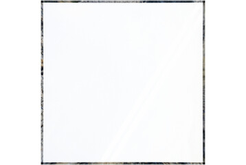 3D Realistic Render Transparent Mirror Glass In Square Shape