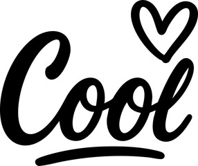 Cool text sticker PNG hand-drawn doodle style with transparent background, trendy lettering illustration for fun design, greeting card, t-shirt print, poster, logo, and creative digital projects