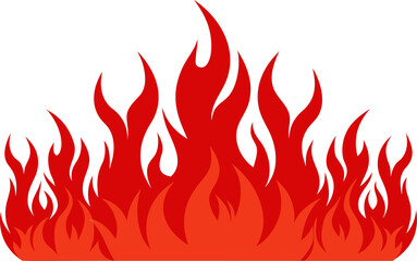 Fire flame PNG with transparent background, burning hot flame illustration for heat, energy, danger, campfire, explosion, bonfire, poster, digital artwork, and creative design projects