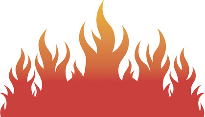 Fire flame PNG with transparent background, burning hot flame illustration for heat, energy, danger, campfire, explosion, bonfire, poster, digital artwork, and creative design projects