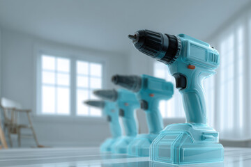 detailed assembly instruction with ar annotations on blurred white text bars