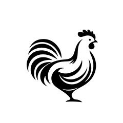 Graceful Hen Vector Illustration – Farmyard Poultry Design
