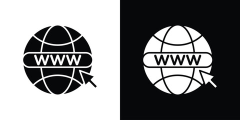 Website icon design illustration. icon concept in flat