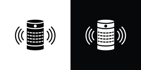 Smart speaker icon design illustration. icon concept in flat