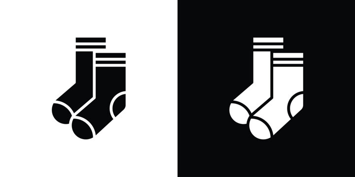 Socks icon design illustration. icon concept in flat