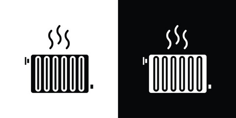 Radiator icon design illustration. icon concept in flat