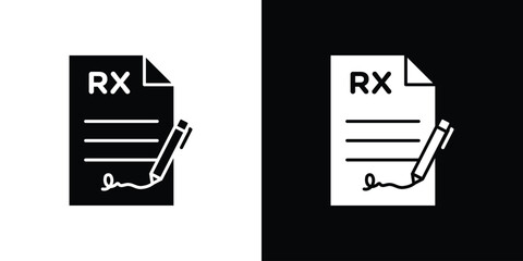 Prescription icon design illustration. icon concept in flat © Dawid