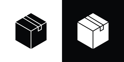 Package icon design illustration. icon concept in flat