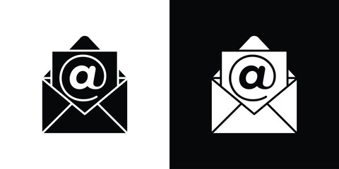 Mail icon design illustration. icon concept in flat