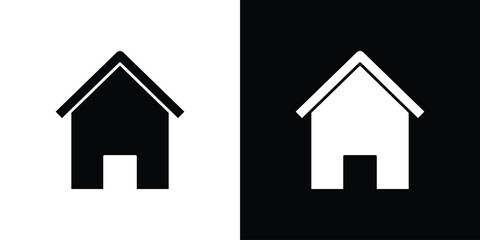 House icon design illustration. icon concept in flat
